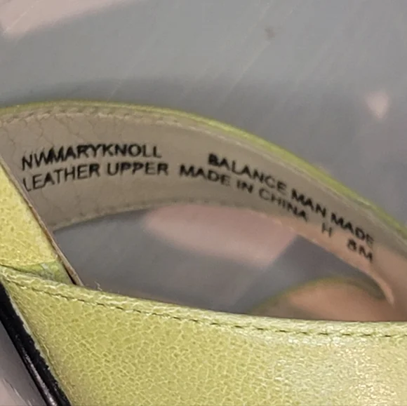 Nine West Mary Knoll Women's Sage Lime Green Slip-on Sandals Size 8M - Picture 8 of 10
